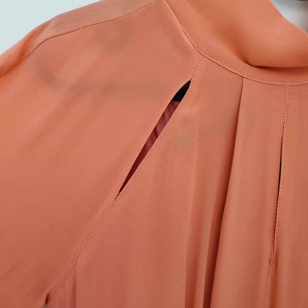 STINE GOYA Peach Silk Gown - Picture 6 of 7